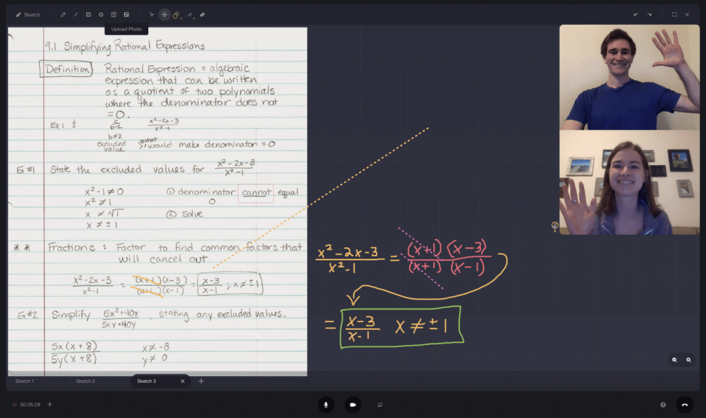 Online Virtual Classroom for SAT Prep Tutoring