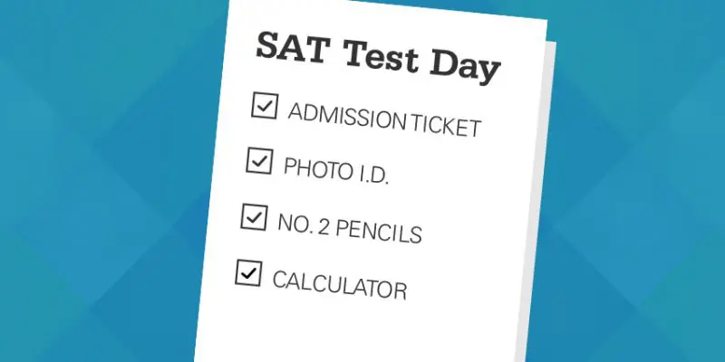 Graphic Design SAT Test Day Checklist